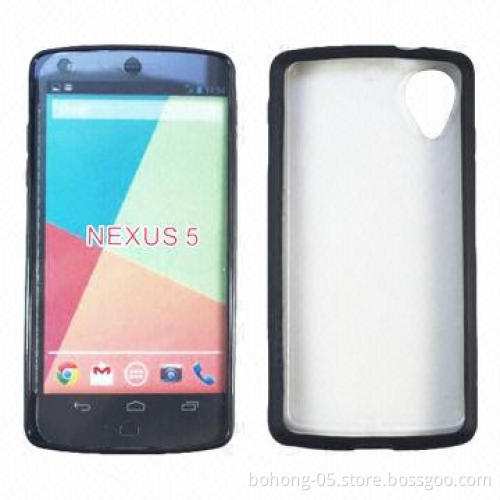 TPU/PC/PET 3-in-1 Case for Nexus 5, Customized Colors are Accepted, 500pcs/Color